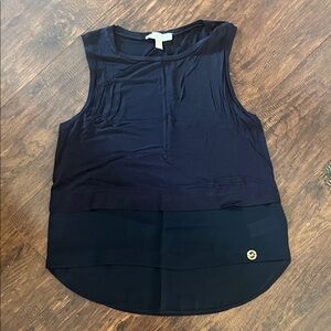 Michael Kors Navy Layered Tank Top size M